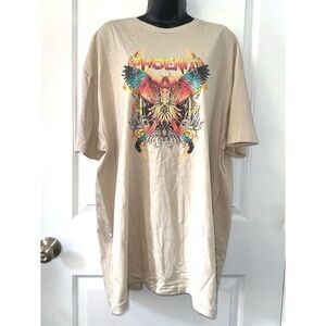 Keep it Gypsy Phoenix Graphic Beige T-Shirt
